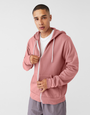 Ziphoodie Bella+Canvas Unisex Poly-Cotton Full Zip Hoodie 29306 | Swedishmerch